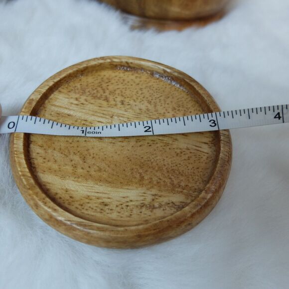 Handmade Wooden Coasters Set of 6pcs NEW - Picture 7 of 7